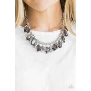 Fringe Fabulous Silver Necklace (158)